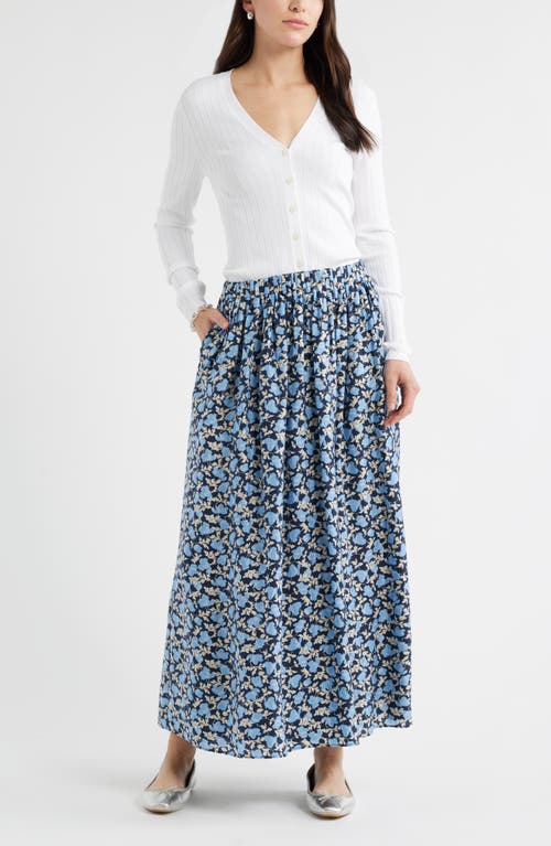 Caslonr Caslon(r) Print Pleated Maxi Skirt