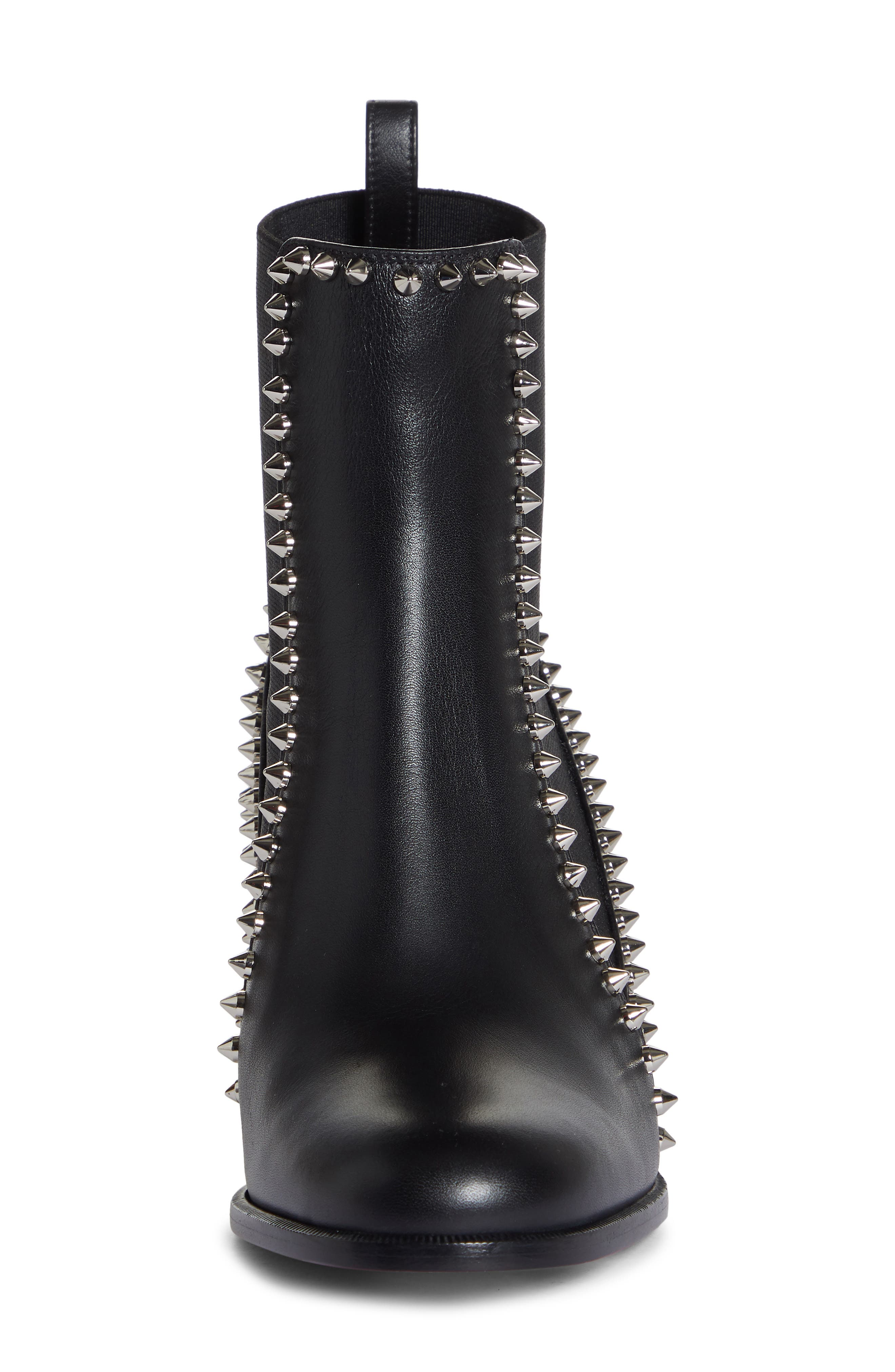 Christian Louboutin Spike Chelsea Bootie, Alternate, color, 