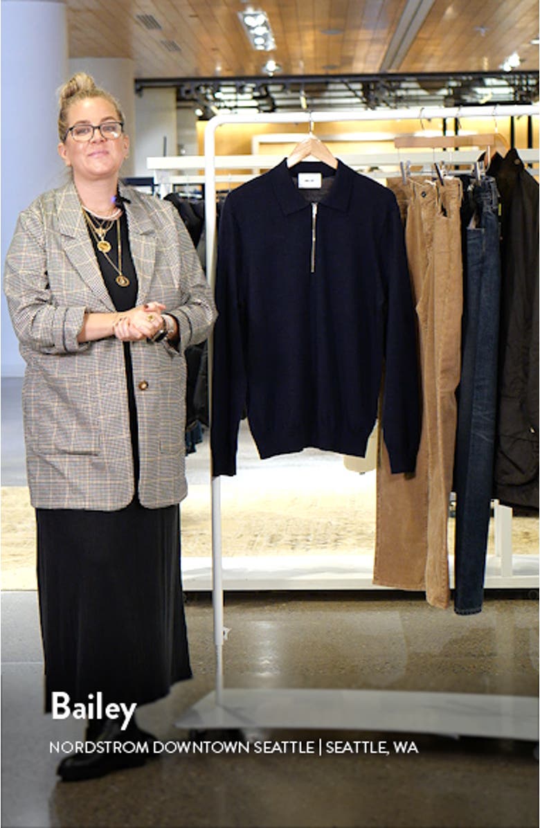 Quarter Zip Wool Polo Sweater, sales video thumbnail