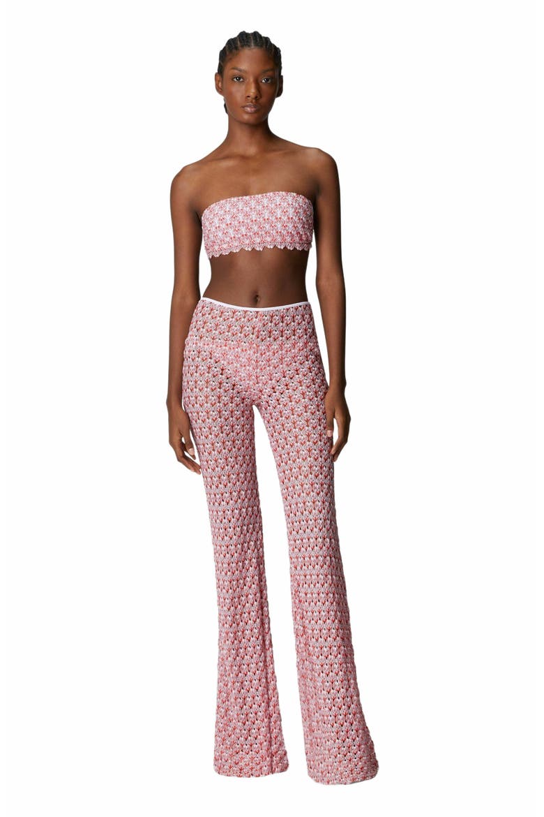 Low-rise Lace Pants, Alternate, color, Red