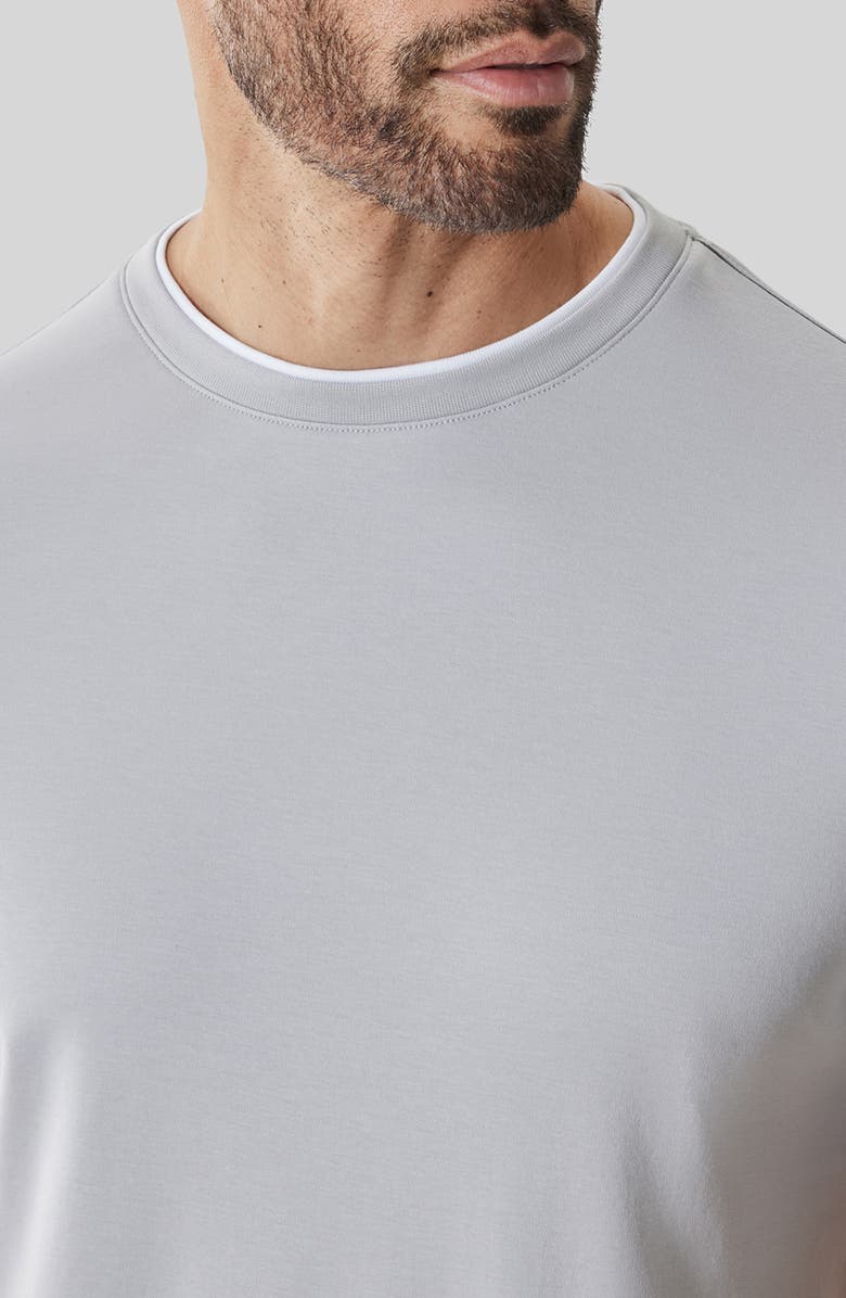 Robert Barakett GEORGIA SS CREW W/TRIM, Alternate, color, Chalk