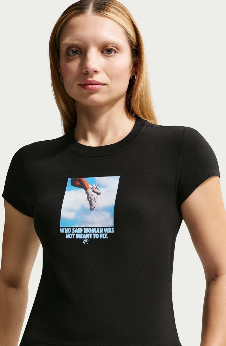 Nike Sportswear Meant to Fly Cotton Graphic T-Shirt, Alternate, color, Black