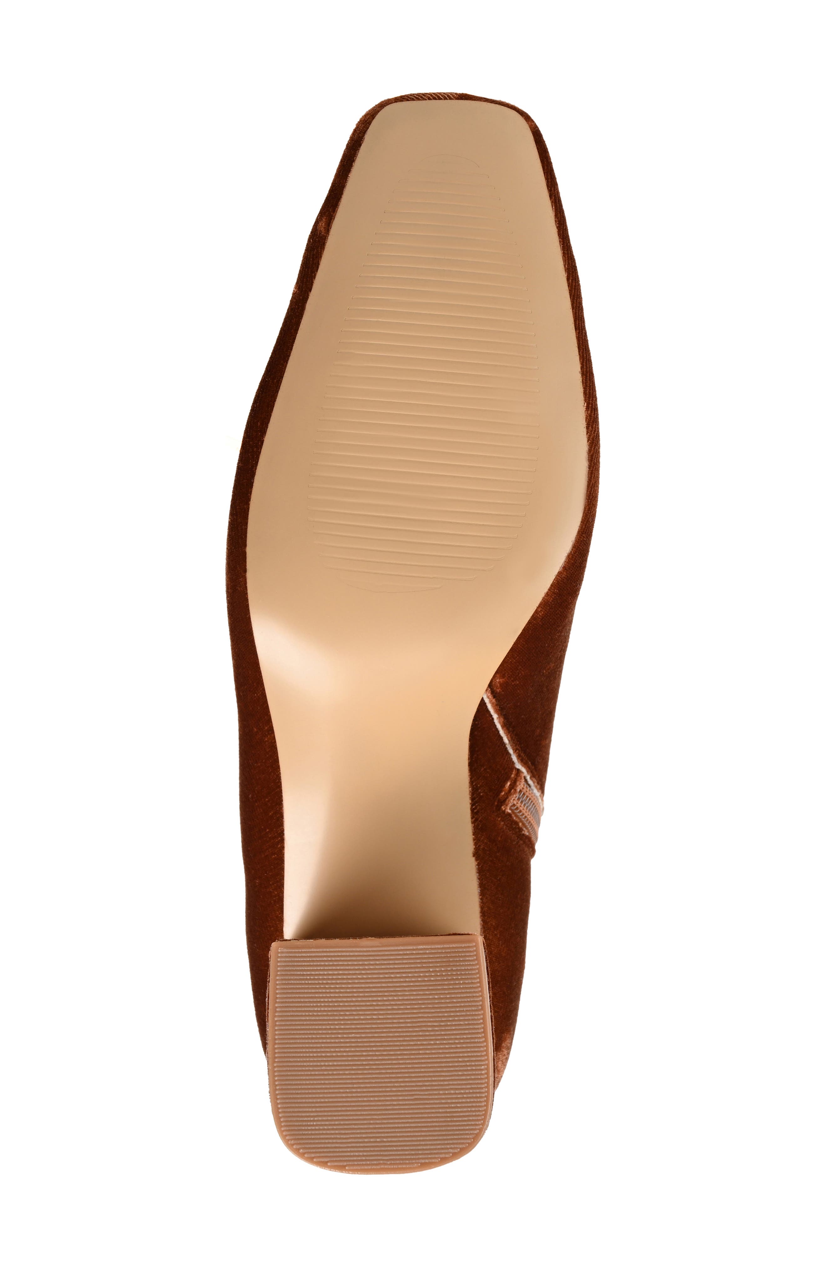Journee Collection Hazara Block Heel Bootie, Alternate, color, Brown