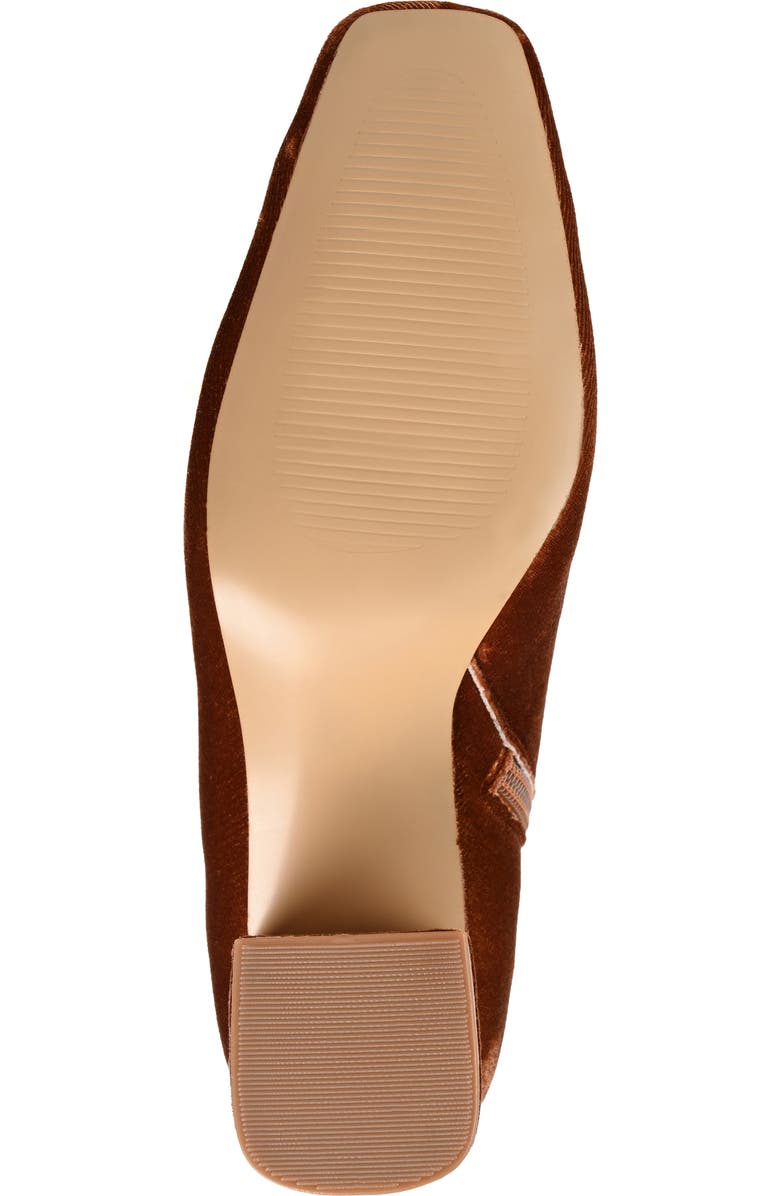 Journee Collection Hazara Block Heel Bootie, Alternate, color, Brown
