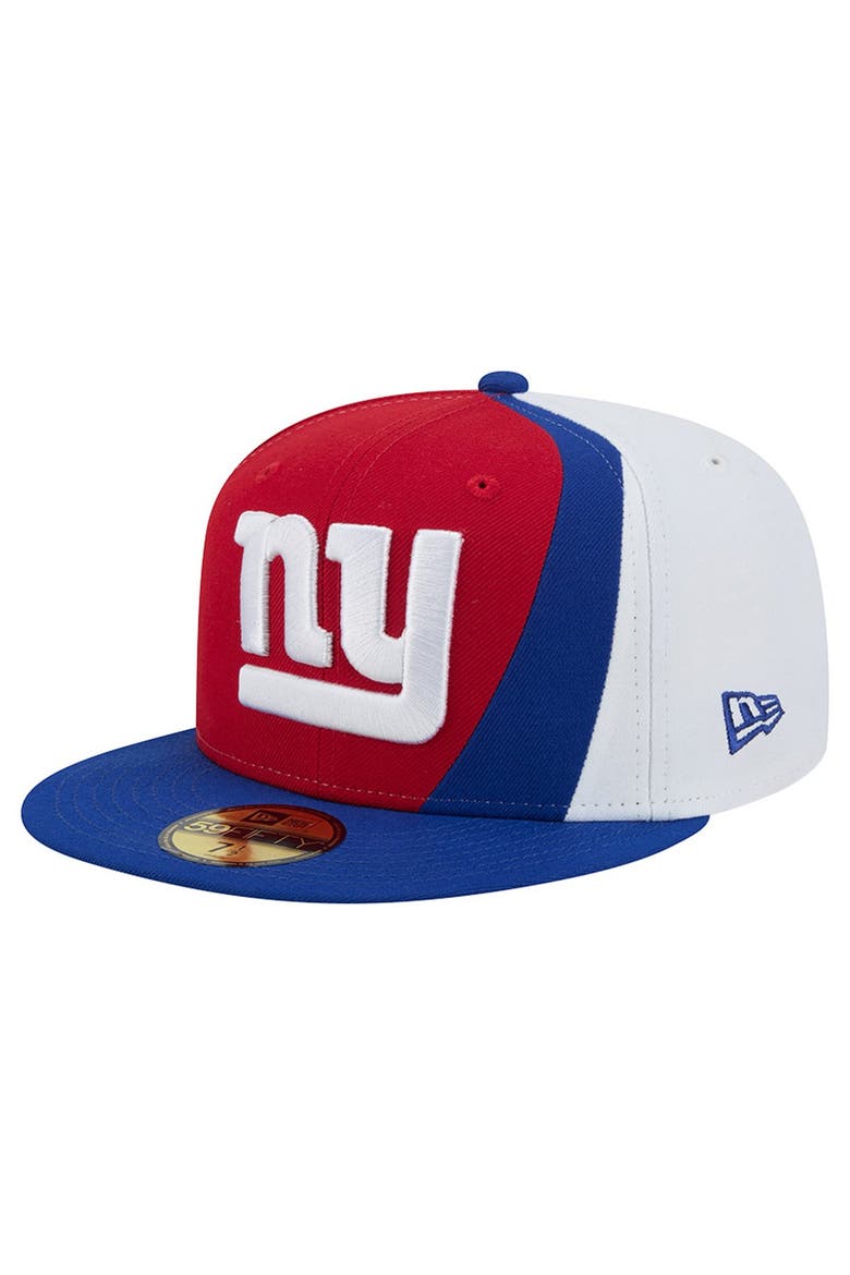 Men's New Era Red/Royal New York Giants Shock 59FIFTY Fitted Hat, Main, color, Red