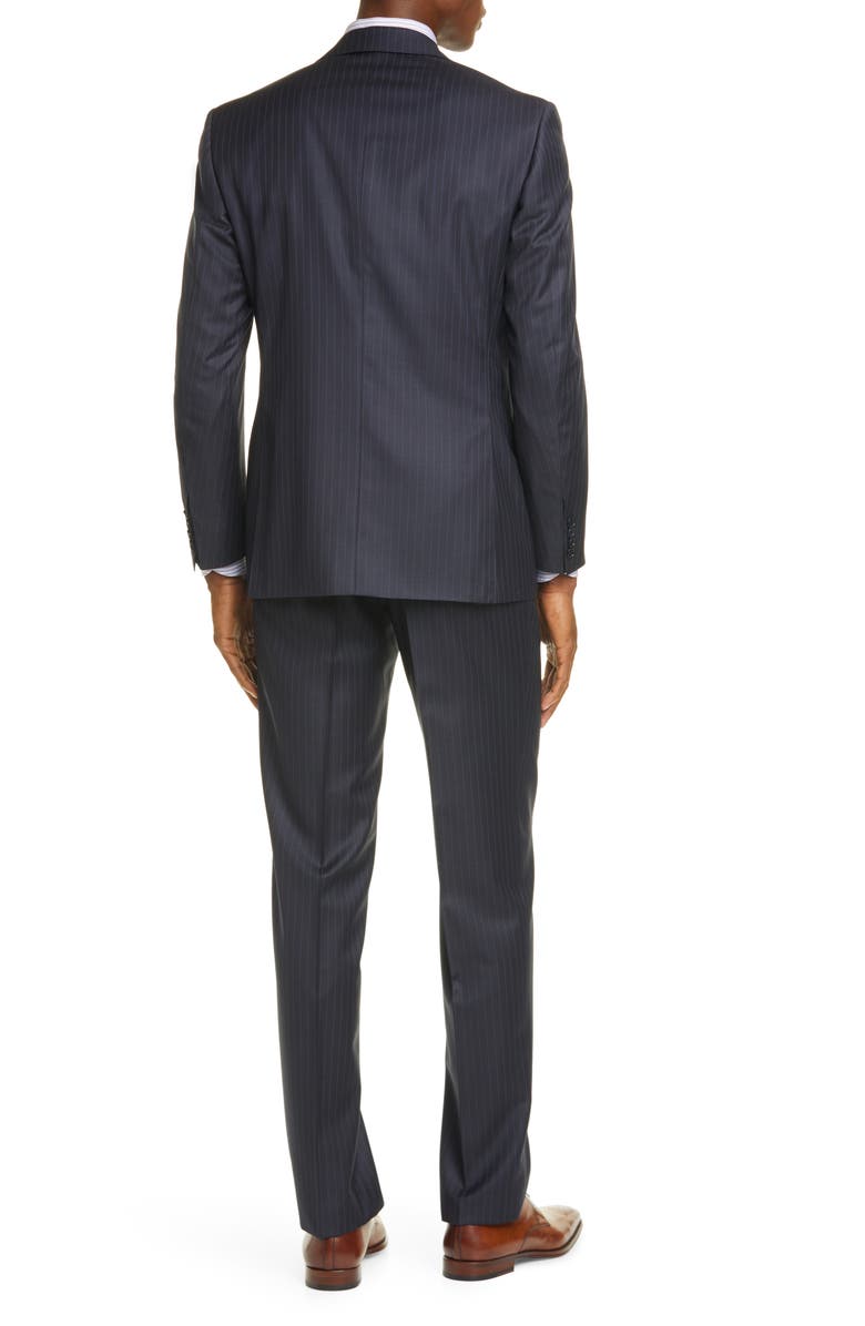 Canali Siena Soft Classic Fit Stripe Wool Suit, Alternate, color, 