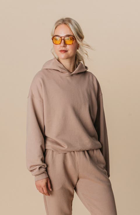Women
s Organic Cotton Teddy Oversized Hoodie