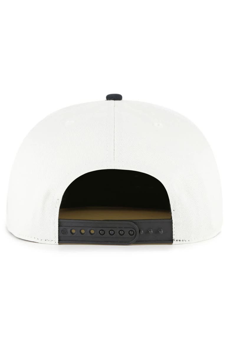 '47 Men's '47 White/Black New York Mets Foundation Captain Snapback Hat, Alternate, color, 