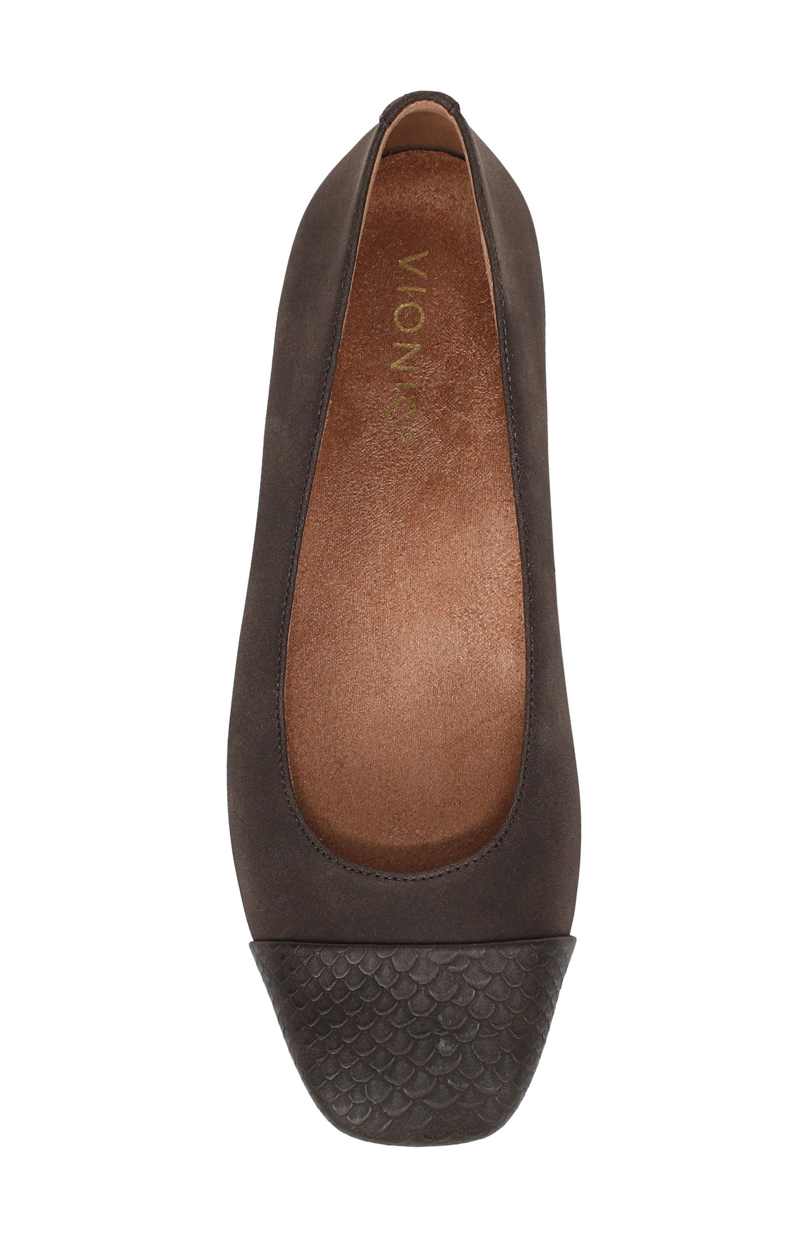 Hollen Cap Toe Flat, Alternate, color, CHOCOLATE