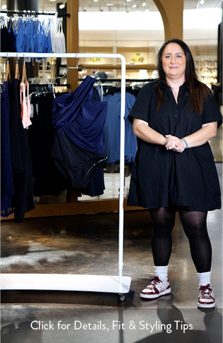 Goddess Colorblock One-Shoulder Convertible One-Piece Swimsuit, sales video thumbnail