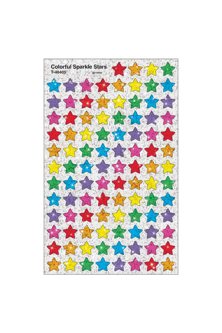 SuperShapes Sparkle Stars, 1300 Count Sticker Pack, Alternate, color, Multicolored
