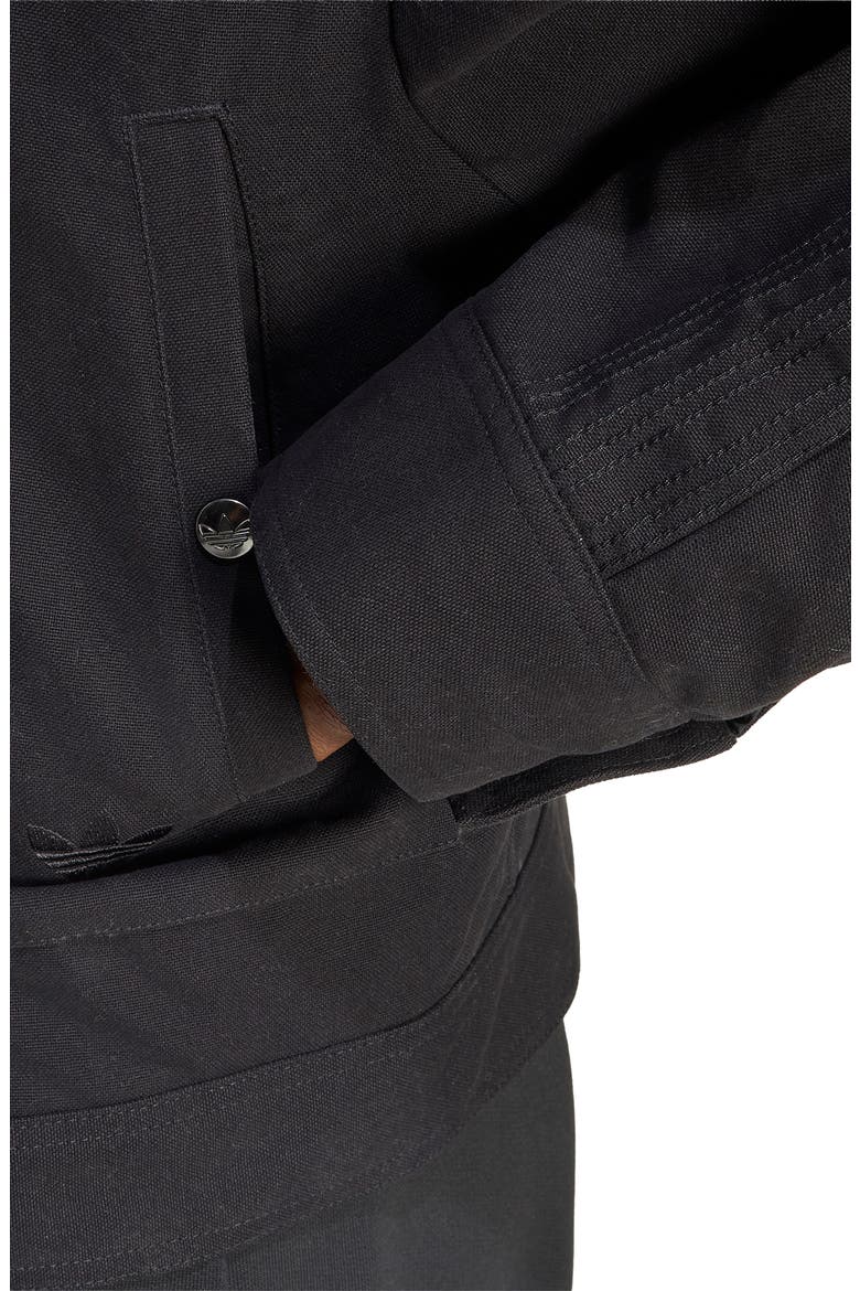 Essential Canvas Jacket, Alternate, color, BLACK
