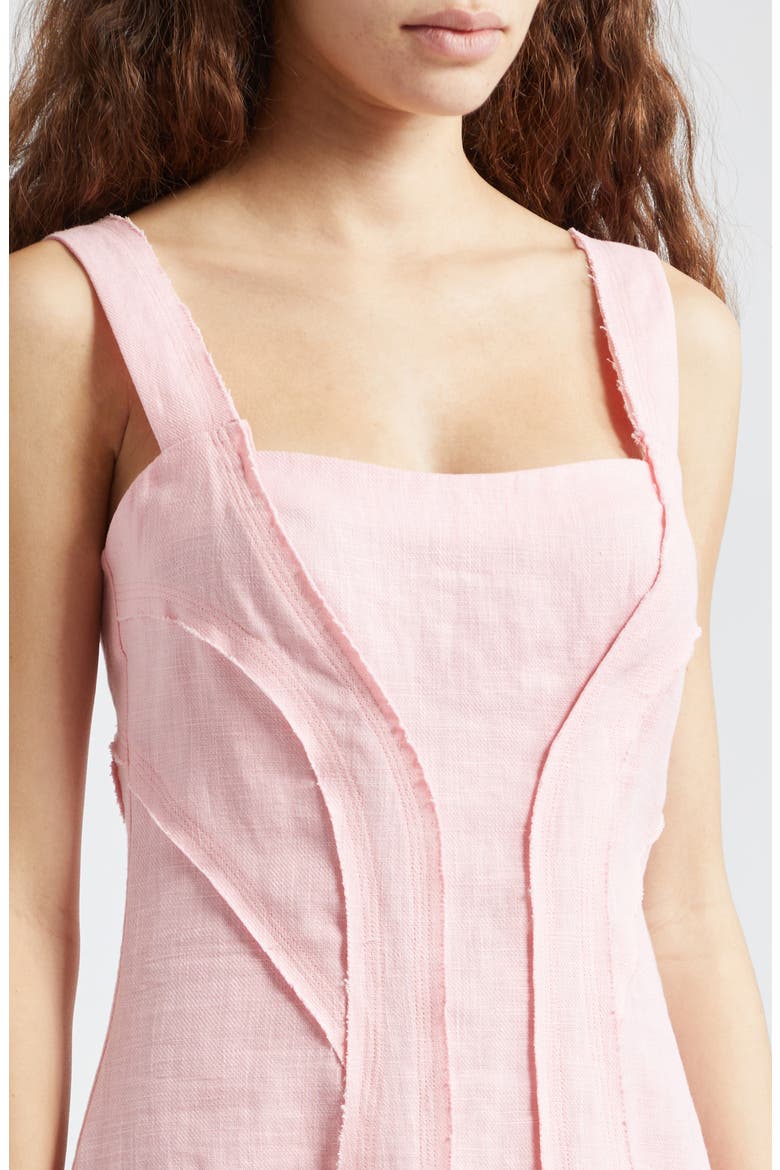 Linda Exposed Seam Sheath Minidress, Alternate, color, PINK TULIP