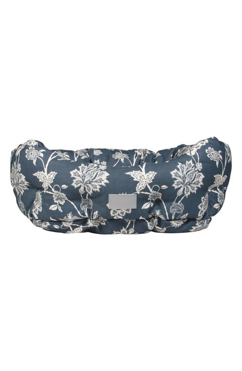 Floral Round Cuddler Pet Bed