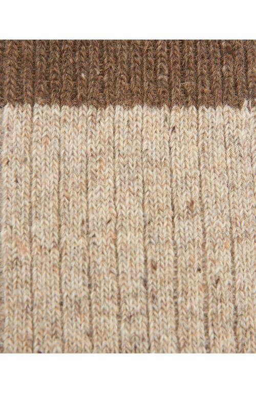 Barbour Houghton Wool Blend Socks In Brown
