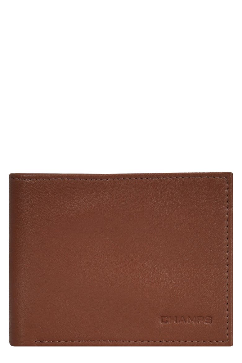 Onyx ID Flap Leather Bifold Wallet, Main, color, BROWN