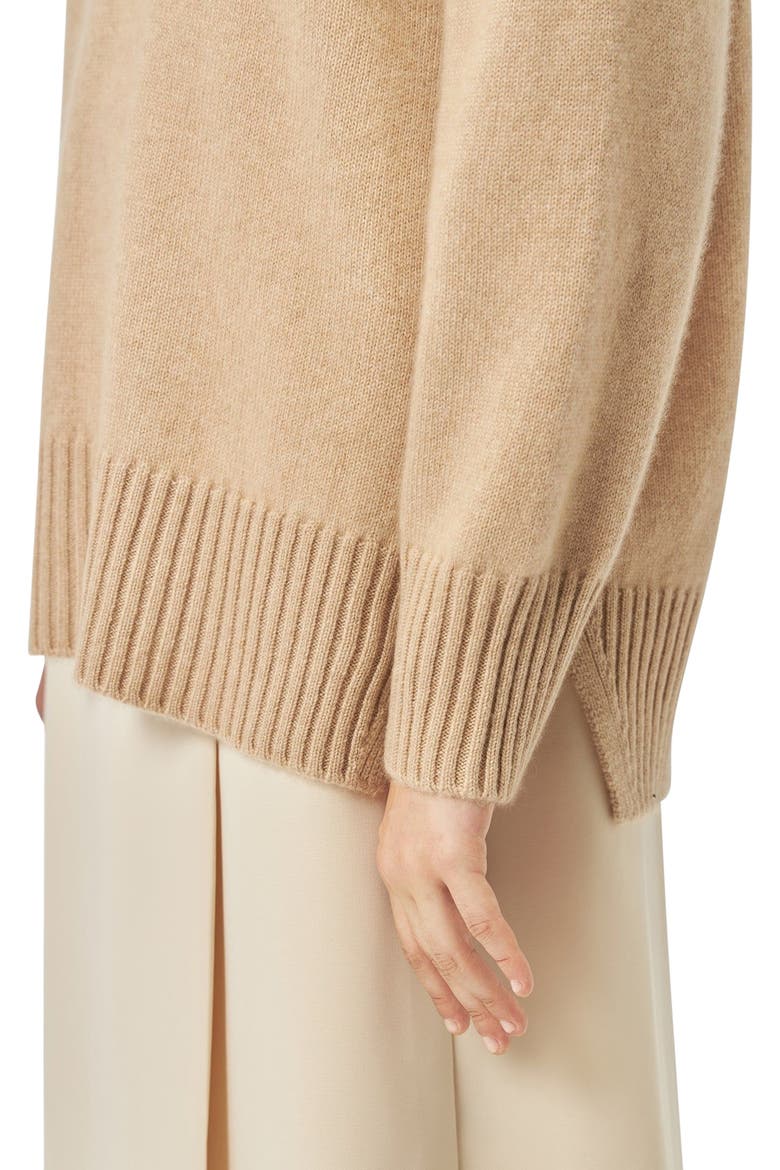 Loose-Fit Cashmere Sweater, Alternate, color, beige