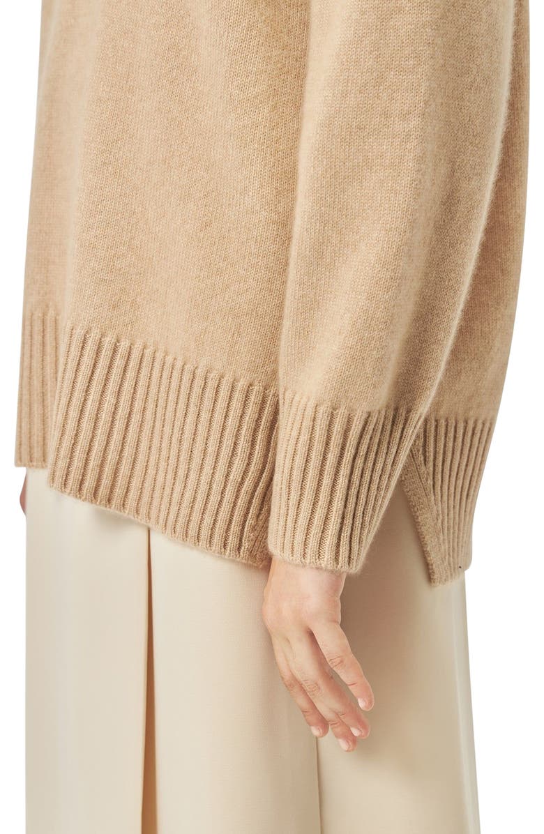 GOBI Mongolian Cashmere Loose-Fit Cashmere Sweater, Alternate, color, Beige