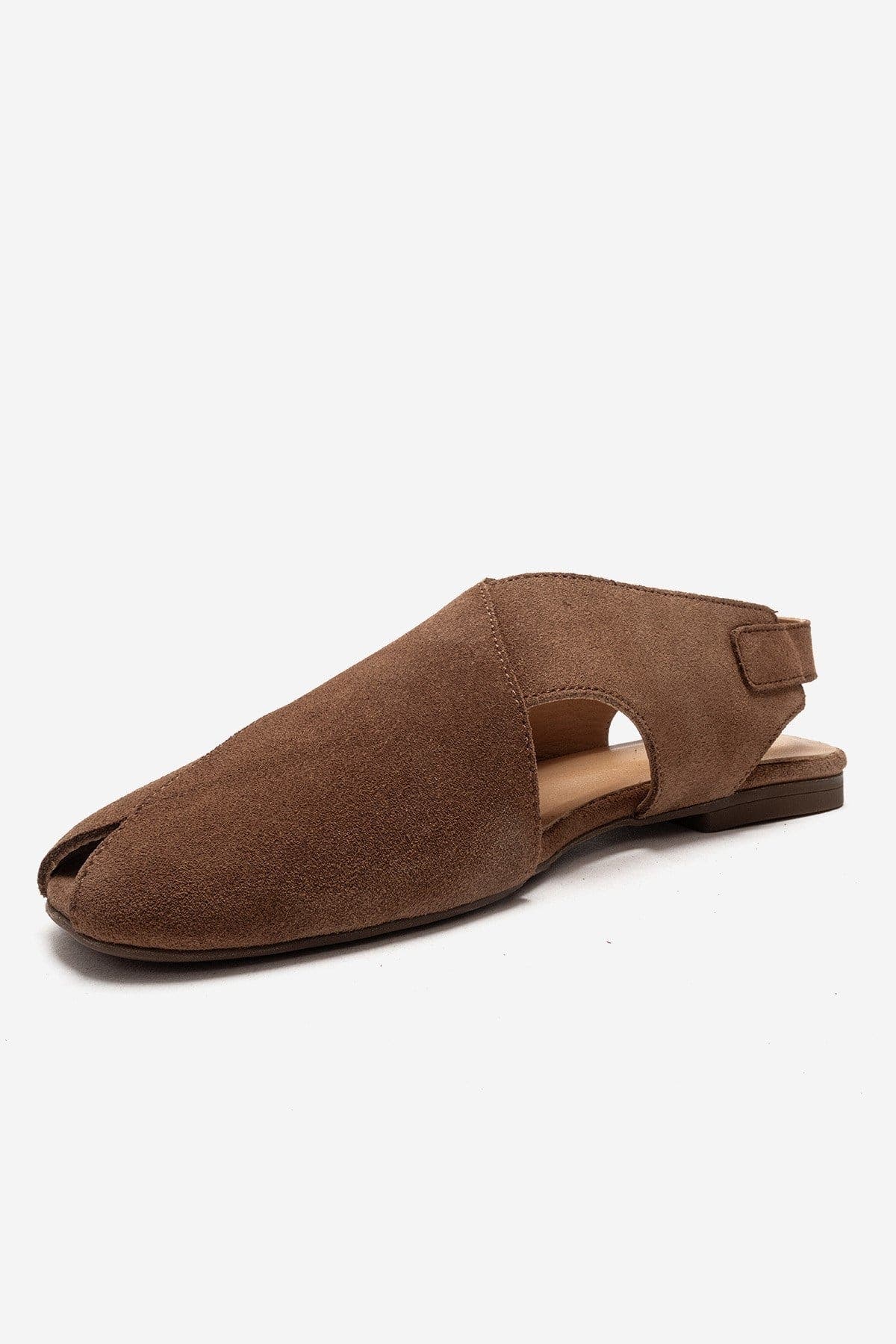 Forever & Always Shoes Monaro Leather Sandal, Alternate, color, Cognac Suede