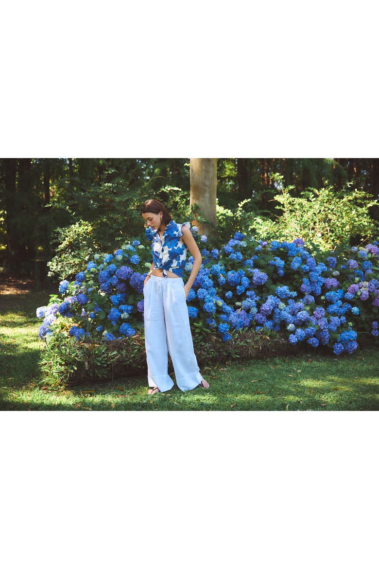 Cc Frida Crispy Cotton Shirt, Alternate, color, Blue Eenika