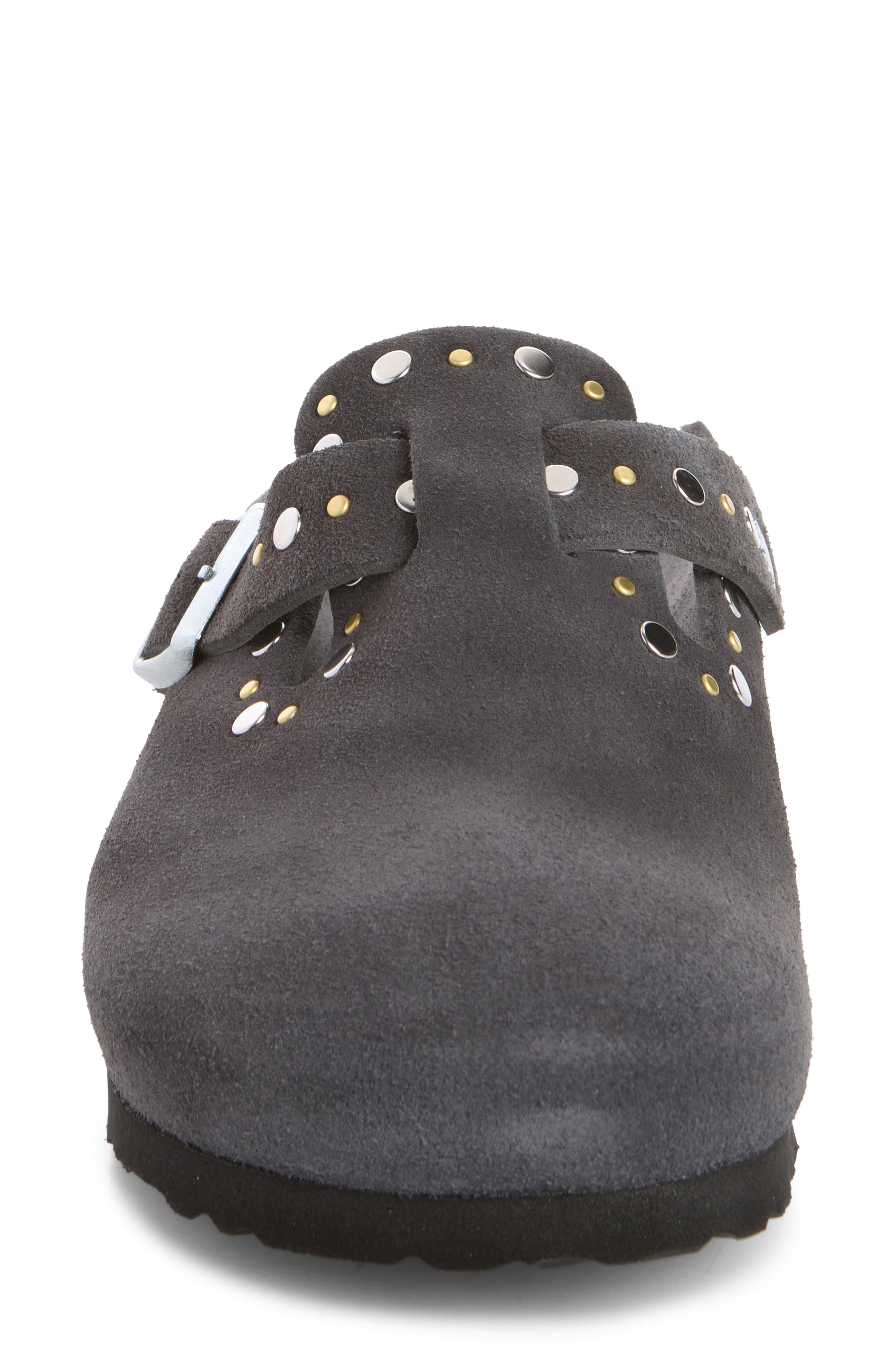 Boston Rivets Clog, Alternate, color, CHARCOAL