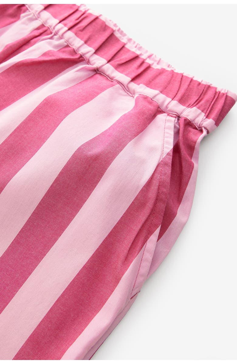NEXT Stripe Cotton Scallop Hem Shorts, Alternate, color, Pink