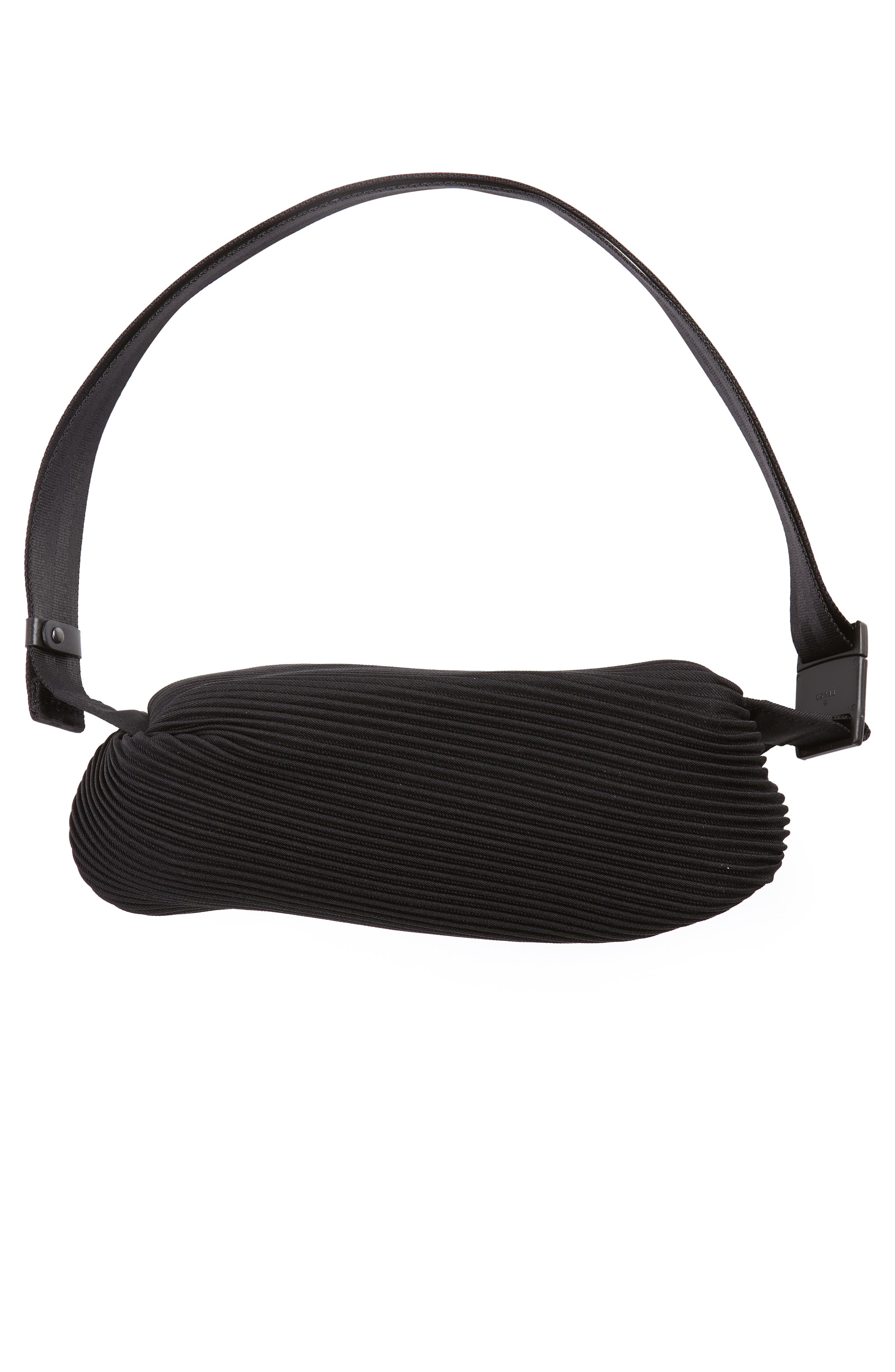 Pleats Please Issey Miyake Bias Pleated Belt Bag, Alternate, color, 