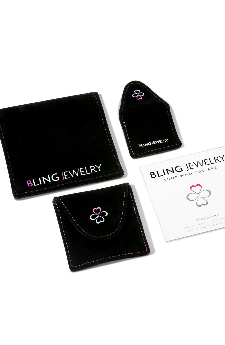 BLING JEWELRY Sterling Silver Dream On Necklace, Alternate, color, Grey