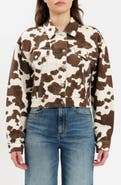 DAZE Del Mar Spotted Crop Denim Jacket