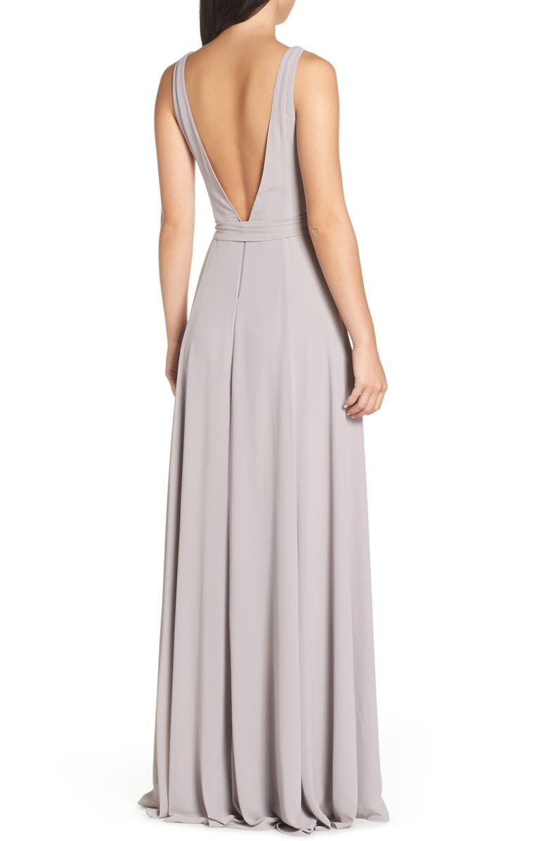 Show Me Your Mumu Jen Chiffon A-Line Gown, Alternate, color, 