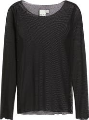 ICHI Ihnoviola Sparkle Mesh Shirt