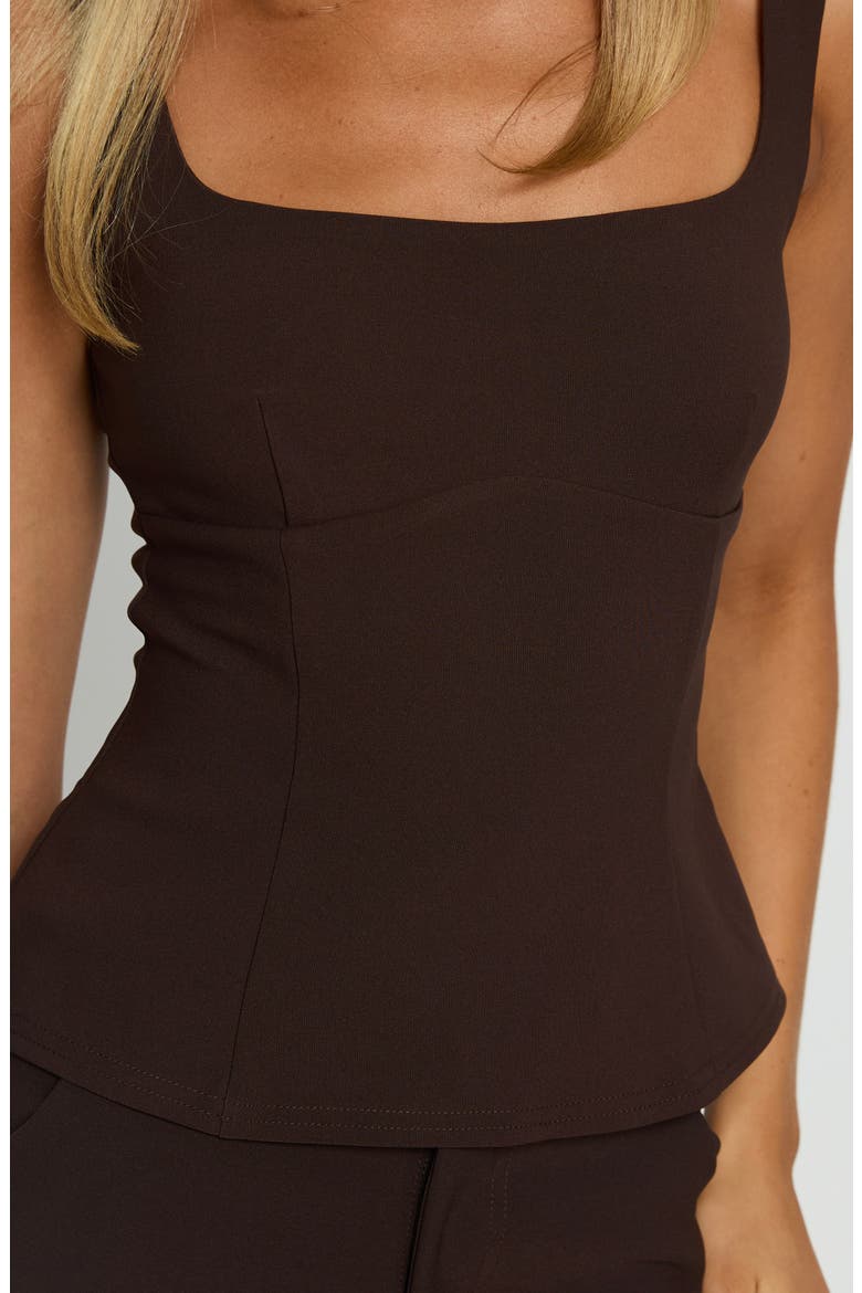 Kinsie Tailored Tank, Alternate, color, BROWN
