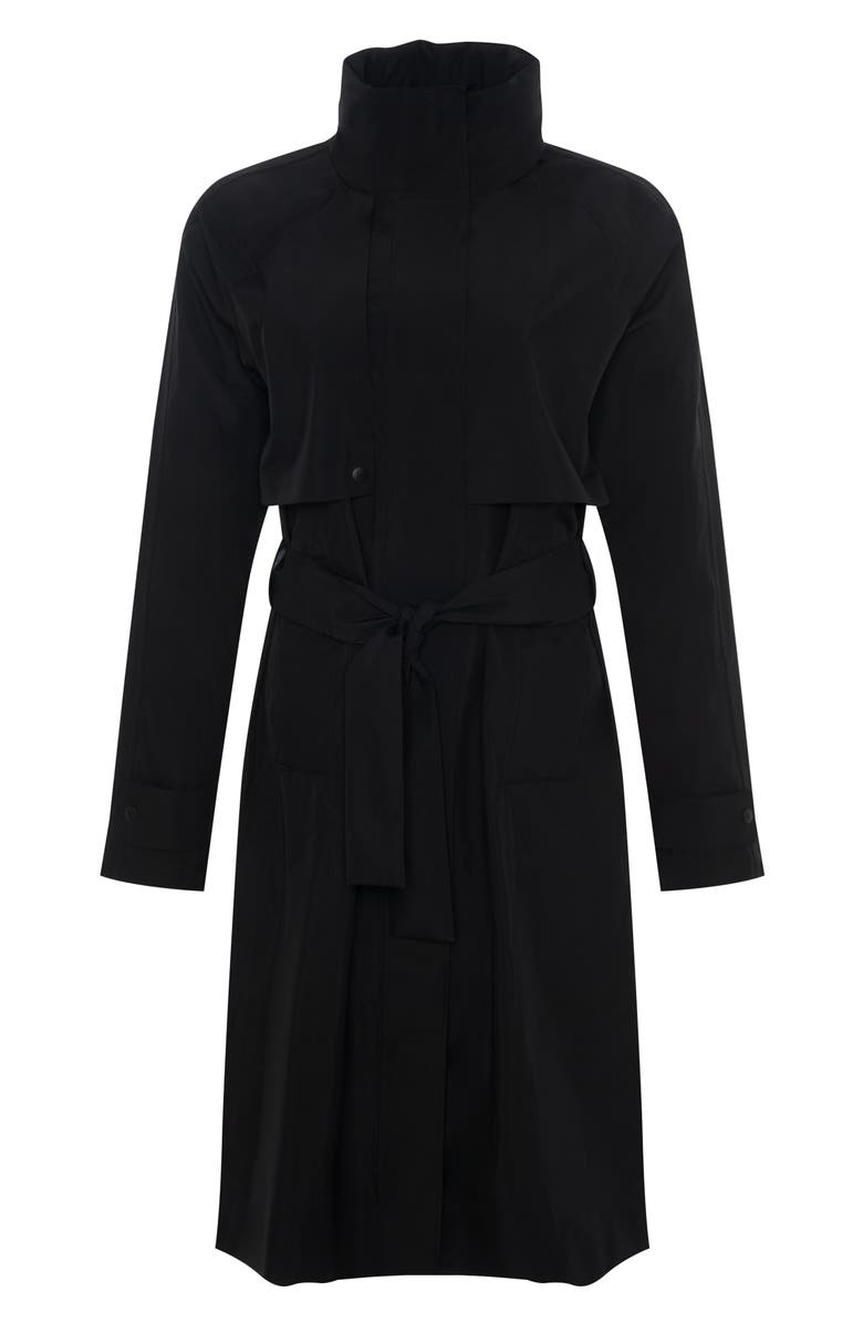 Lole Alizé Rain Trench Coat, Alternate, color, Black