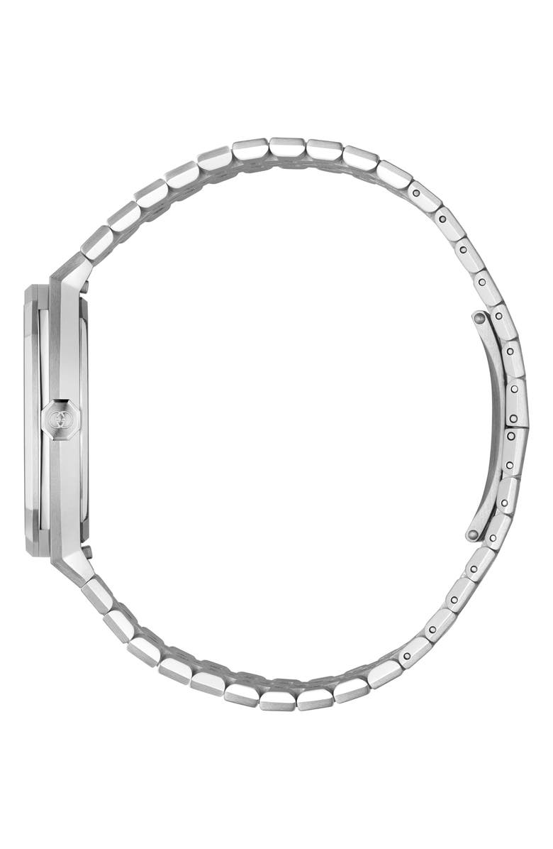 Gucci 25H Bracelet Watch, 36mm, Alternate, color, Silver/ Black