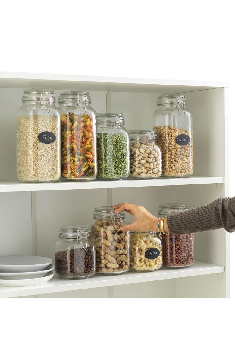 JoyJolt Airtight Glass Storage Container, Alternate, color, Clear