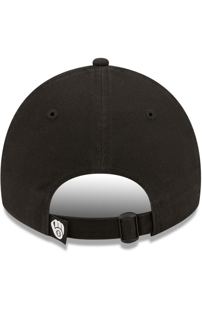 New Era Women's New Era Milwaukee Brewers Black on Black Core Classic II 9TWENTY Adjustable Hat, Alternate, color, 