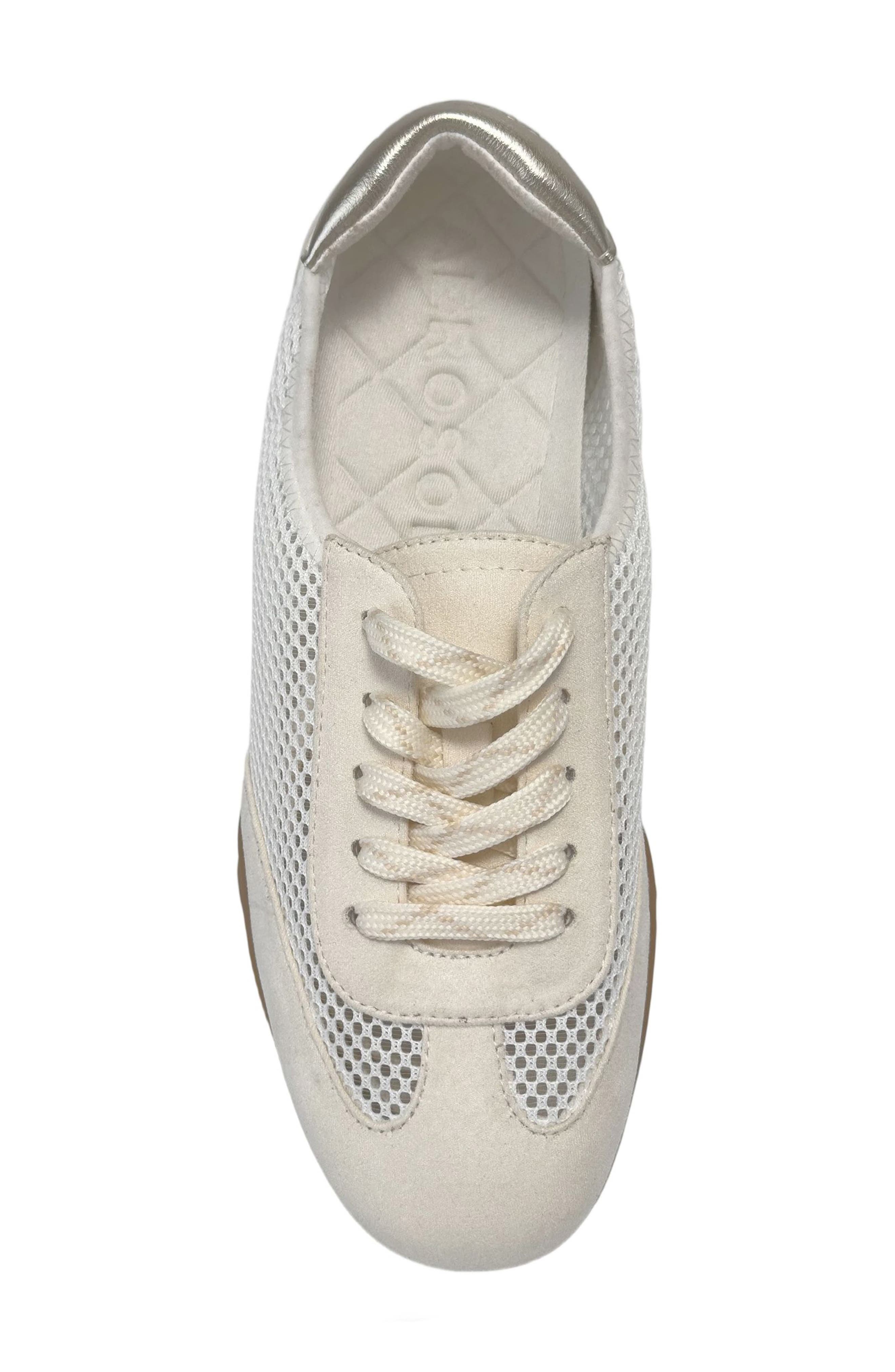 Opal Mesh Lace-Up Sneaker, Alternate, color, EGGNOG