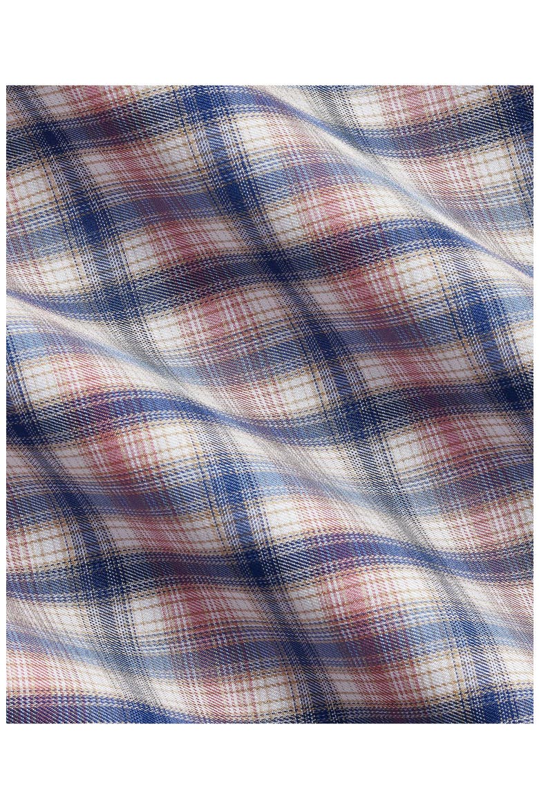 Twill Check Cotton Sport Shirt, Alternate, color, DENIM/ MULTI