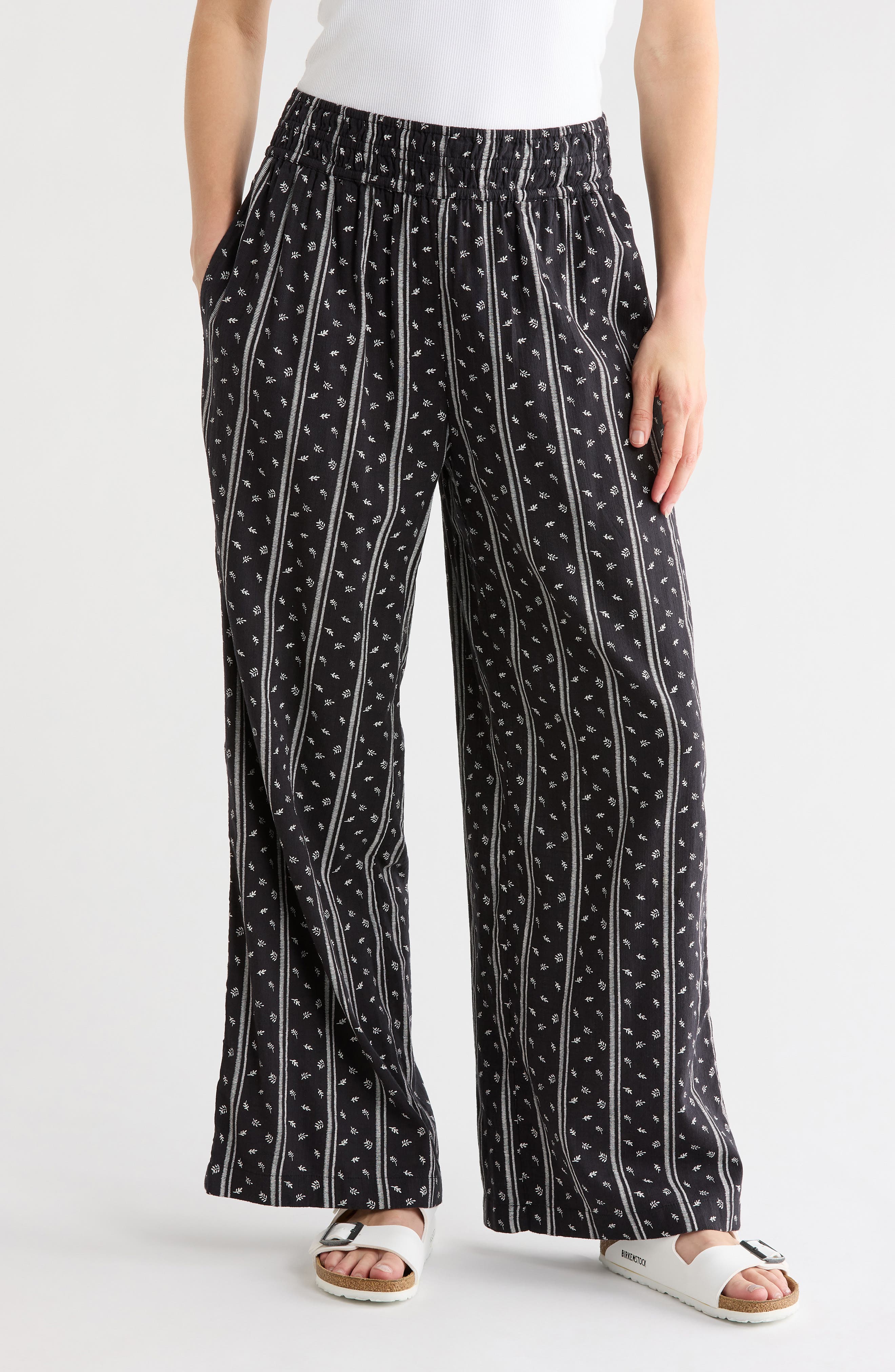 Melrose and Market Pull On Slub Pants