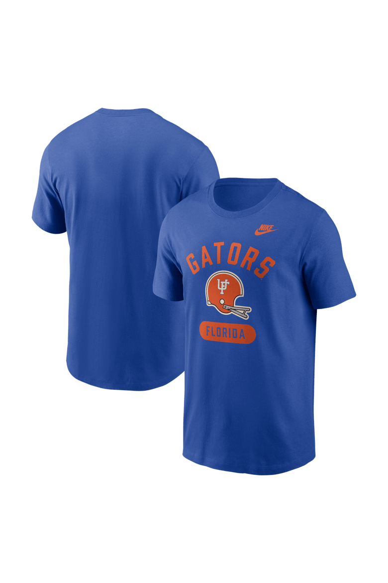 Men's Nike Royal Florida Gators Legacy Arch Helmet T-Shirt, Main, color, Royal