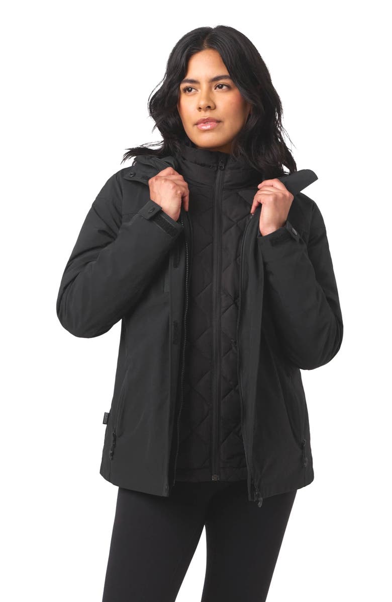 Mobile Warming Trilogy 3-in-1 Heated Waterproof Jacket, Alternate, color, Black