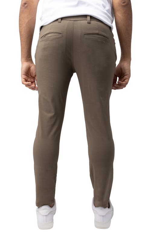 X-ray Xray Hidden Zip Pocket Twill Trousers In Dark Khaki