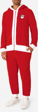 OppoSuits Merry Jinglejoy Holiday Hooded Fleece Costume Jumpsuit