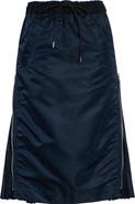 Sacai Nylon Twill Midi Skirt