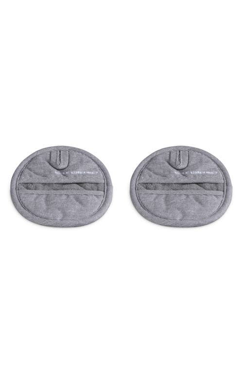 Le Creuset Set Of 2 Mini Oven Mitts In Charbon