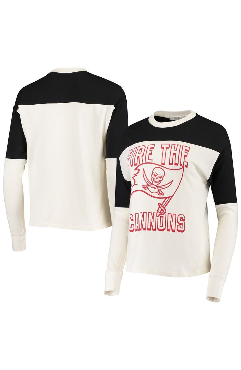 Junk Food Women's Junk Food Cream Tampa Bay Buccaneers Fire The Cannons Comeback Long Sleeve T-Shirt, Main, color, 