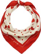 Kate Spade New York Heart Toss Silk Bandana