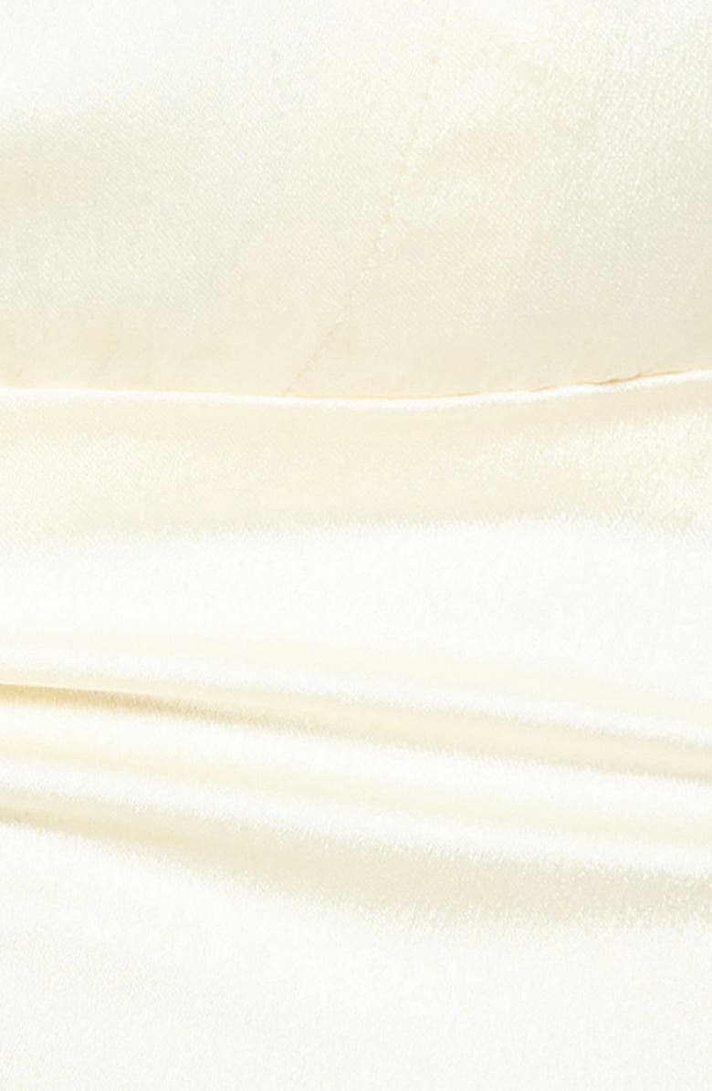 Amy Lynn Ibiza Satin Halter Top, Alternate, color, Beige