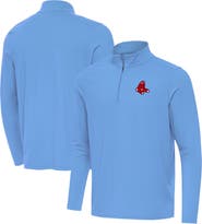 ANTIGUA Men's Antigua Powder Blue Boston Red Sox Intent Quarter-Zip Top