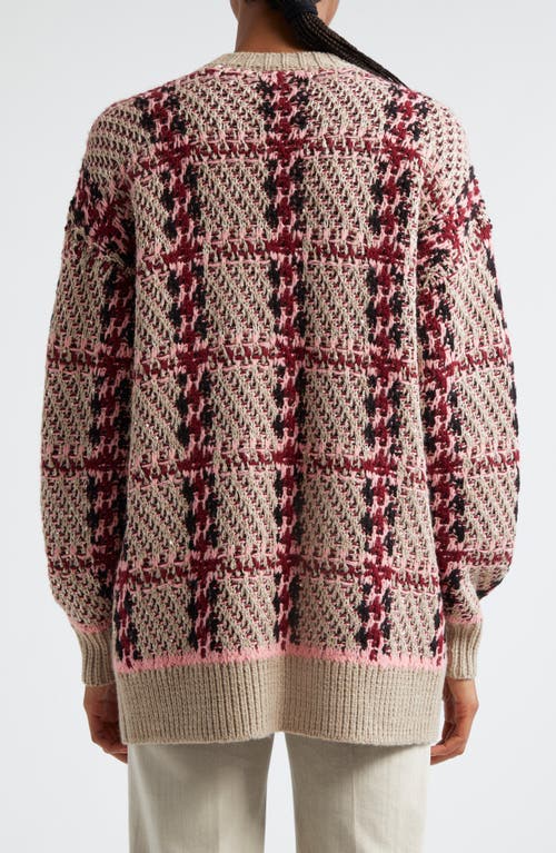 L'agence Macie Cardigan In Natural Sequin Multi